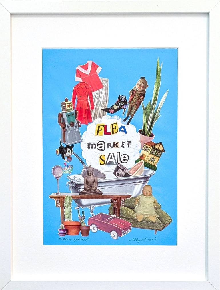 Original Abstract Expressionism Abstract Collage by Robyn Dansie