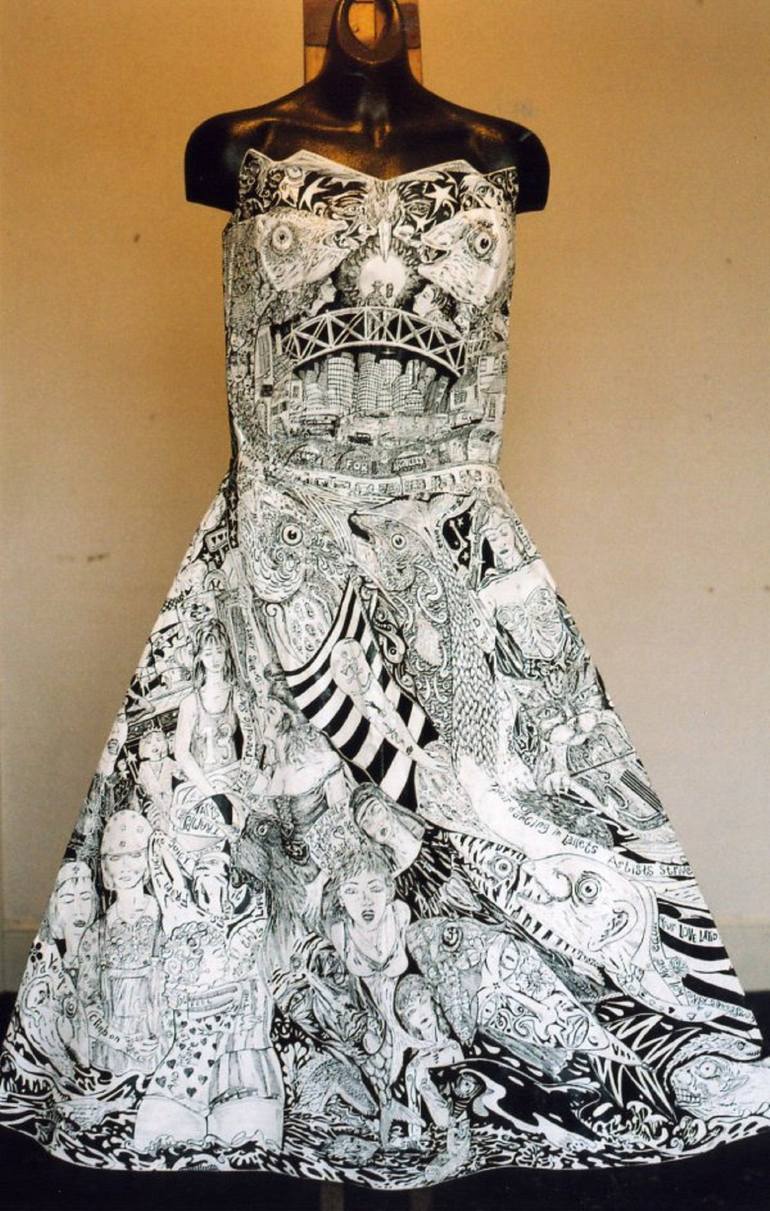 Original Figurative Fashion Drawing by Albion Hicks