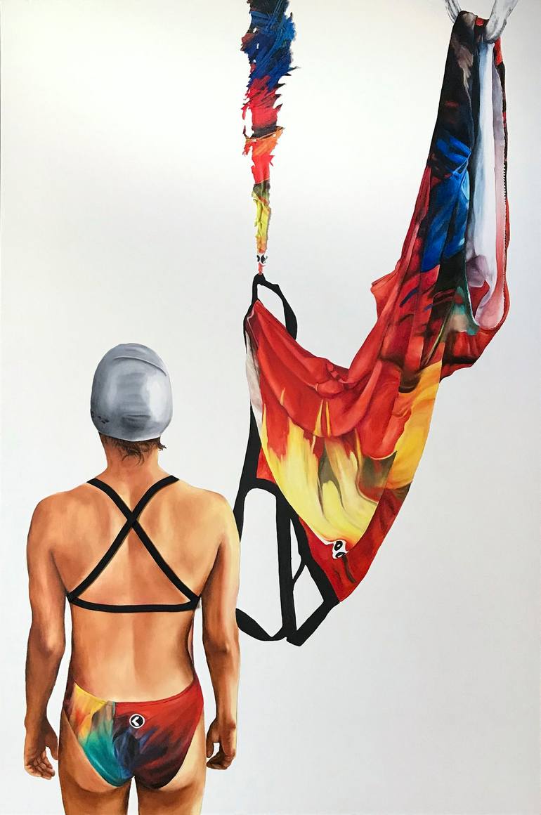 Original Figurative Sport Painting by Sofia Fresia